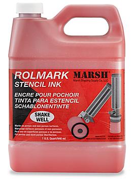 Rolmark Stencil Ink - 1 Quart, Red S-529R