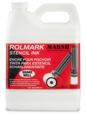 Rolmark Stencil Ink - 1 Quart, White S-529W