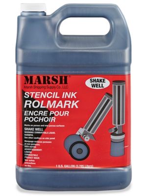 Rolmark Stencil Ink 1 Gallon, Black S530 Uline