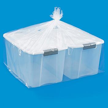 32 x 28 x 48" 2 Mil Gusseted Poly Bags S-5425