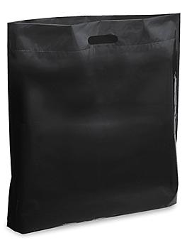 Die Cut Handle Bags - 18 x 19 x 3", Black S-5477BL