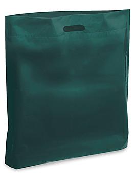 Die Cut Handle Bags - 18 x 19 x 3", Green S-5477G