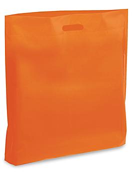 Die Cut Handle Bags - 18 x 19 x 3", Orange S-5477O