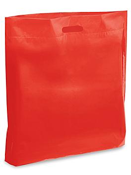 Die Cut Handle Bags - 18 x 19 x 3", Red S-5477R