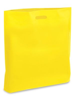Die Cut Handle Bags - 18 x 19 x 3", Yellow S-5477Y