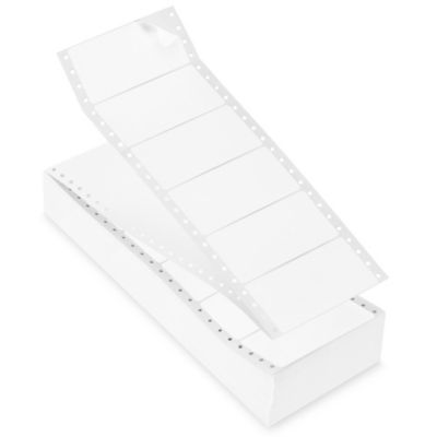 Uline Pinfeed Computer Labels White, 4 x 1 15/16" S5486 Uline