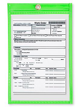 Job Ticket Holders - 5 x 8", Green S-5497G