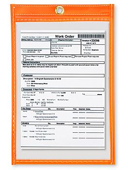 Job Ticket Holders - 5 x 8", Orange S-5497O