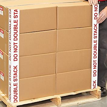 "Do Not Double Stack" Edge Protectors - .160" thick, 3 x 3 x 36" S-5507
