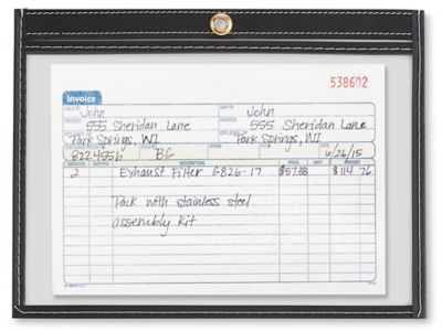 Job Ticket Holders - 9 x 6", Black S-5511BL