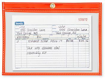 Job Ticket Holders - 9 x 6", Red S-5511R