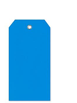 Plastic Tags - 4 3/4 x 2 3/8", Blue S-5544BLU
