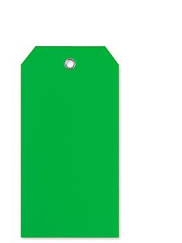 Plastic Tags - 4 3/4 x 2 3/8", Green S-5544G