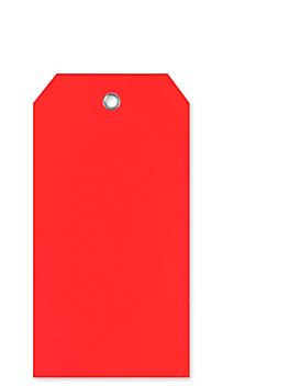 Plastic Tags - 4 3/4 x 2 3/8", Red S-5544R
