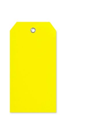 Plastic Tags - 4 3/4 x 2 3/8, Yellow