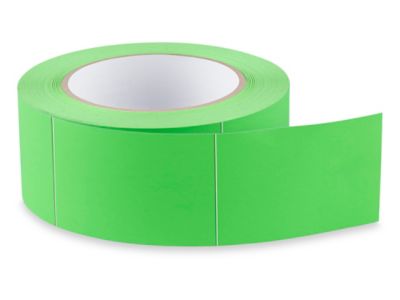 Removable Adhesive Labels - Fluorescent Green, 2 x 3 S-5638G - Uline