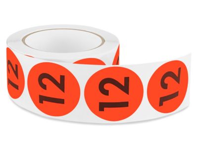 2" Circle Labels - "12" S-5644