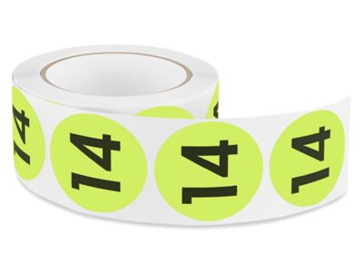 2" Circle Labels - "14" S-5646