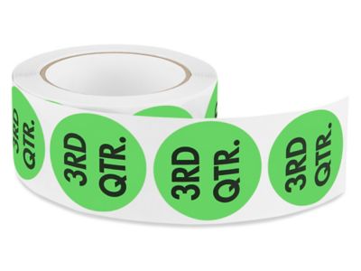 2" Circle Labels - "3rd Qtr" S-5650