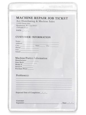 Vinyl Envelopes - 5 x 8" S-5654
