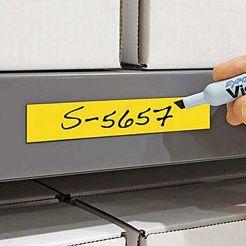 Magnetic Labels on a Roll - Yellow, 1" x 200' S-5657Y