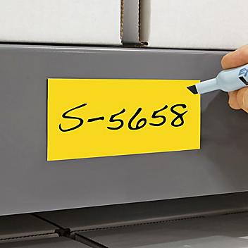Magnetic Labels on a Roll - Yellow, 2" x 200' S-5658Y