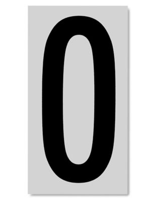3 1/2" Vinyl Number Labels - "0" S-5662-0