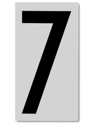 3 1/2" Vinyl Number Labels - "7" S-5662-7