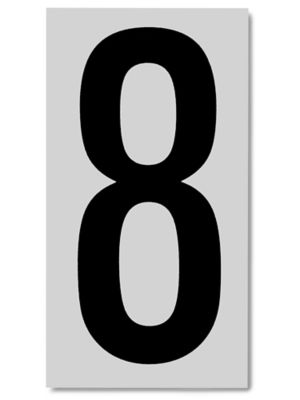 3 1/2" Vinyl Number Labels - "8" S-5662-8