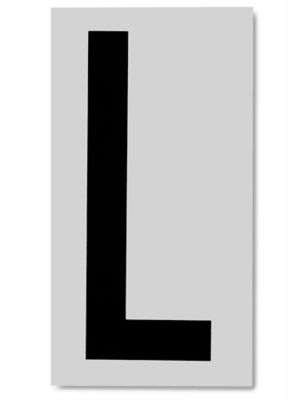  3 1/2" Vinyl Letter Labels