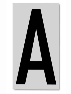 3 1/2" Vinyl Letter Labels - "A" S-5663-A