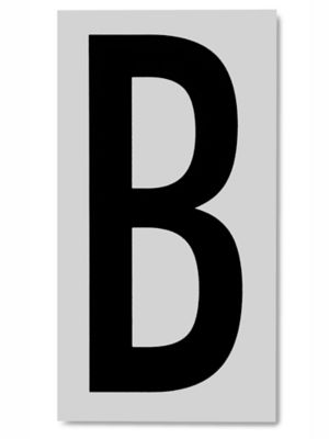 3 1/2" Vinyl Letter Labels - "B" S-5663-B