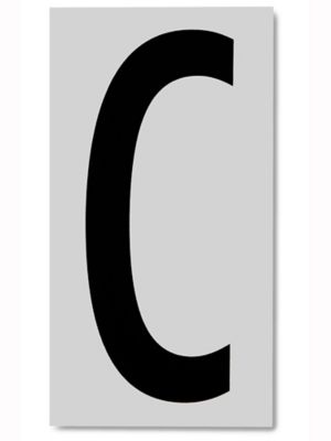 3 1/2" Vinyl Letter Labels - "C" S-5663-C