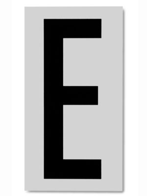 3 1/2" Vinyl Letter Labels - "E" S-5663-E