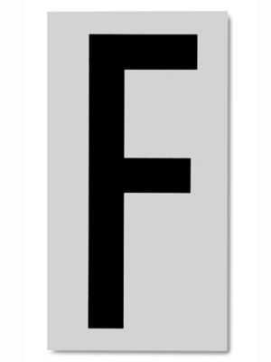 3 1/2" Vinyl Letter Labels - "F" S-5663-F