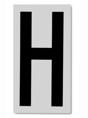 3 1/2" Vinyl Letter Labels - "H" S-5663-H