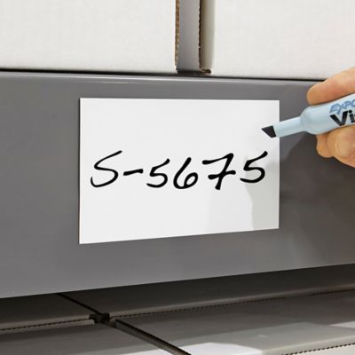 Magnetic Labels on a Roll - White, 3" x 200' S-5675