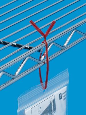 Plastic Pre-Cut Twist Ties - 5, White S-3810W - Uline