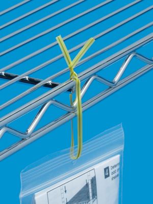 Plastic Pre-Cut Twist Ties - 8", Yellow S-567Y