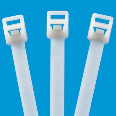 Attache-câble en plastique Nulon 4,8x430 100pcs blanc 43048bic