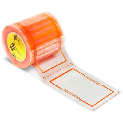 3M 827 Pouch Tape "Documents Enclosed" - Naranja, 5 x 8" S-571