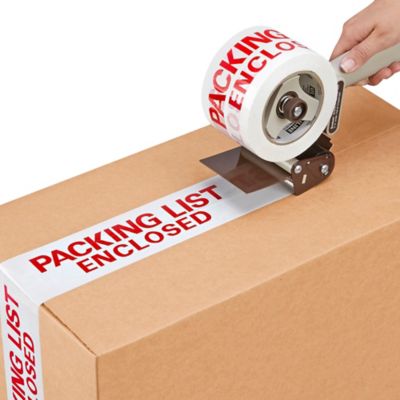 Preprinted Tape - "Packing List Enclosed", 3" x 110 yds S-5729