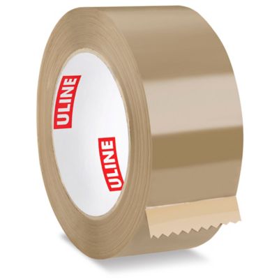 Uline Economy Tape - 2.5 Mil, 2" x 110 yds, Tan S-5739