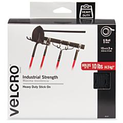 Velcro® Brand Perforated Straps - 1/2 x 6, Black S-23591 - Uline