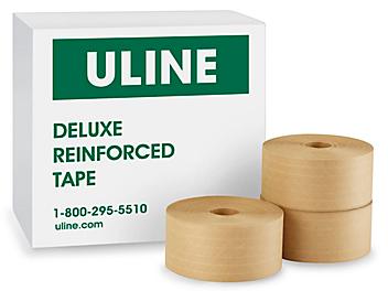 Uline Deluxe Reinforced Kraft Tape - 3" x 375' S-5756