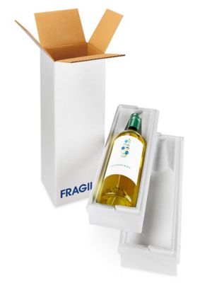 Cajas para Envíos de Botellas de Vino - Paquete para 2 Botellas S-5810 -  Uline