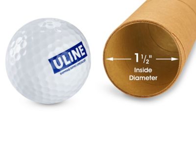 Kraft Mailing Tubes with End Caps - 1 1/2 x 36, .060 Thick - ULINE - Carton of 50 - S-5816