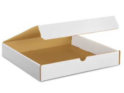 Clear Lid Boxes with White Base - 12 x 12 x 2 S-10576 - Uline