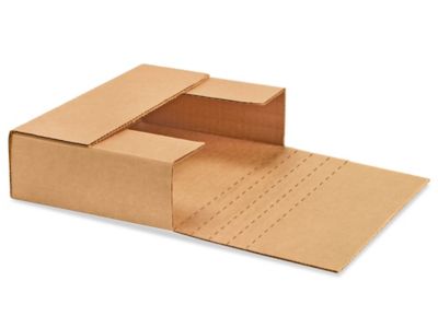 7 1/2 x 5 1/2 x 2" Kraft Easy-Fold Mailers S-5821