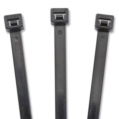 Black UV Stabilized Nylon Cable Ties - 14, 120 lb S-5835 - Uline